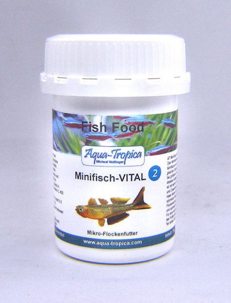 Aqua-Tropica Minifisch-VITAL Flake 2 - Mikro Flocken 30g Aufzuchtfutter