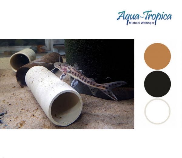 Aqua-Tropica Welshöhle Laichröhre Rund - Tonhöhle, Laichröhe für L-Welse in drei Farben