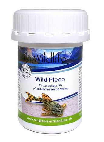 WILDLIFE Wild Pleco 45g (75ml) oder 140g (250ml) - Natürliche Futterpellets für Pflanzenfressende We